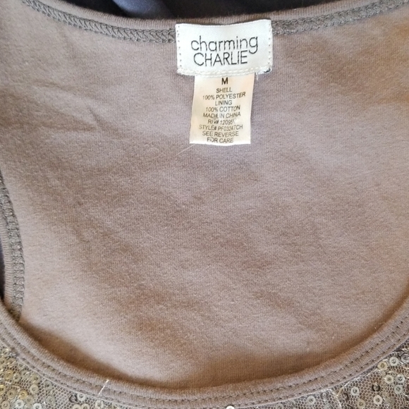 Sequined Silver Dress - Picture 3 of 3